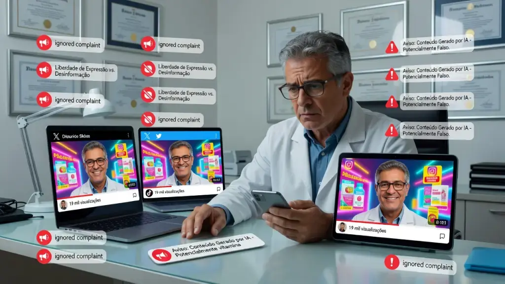 Médico vira vítima de deepfake e expõe falhas das redes sociais
